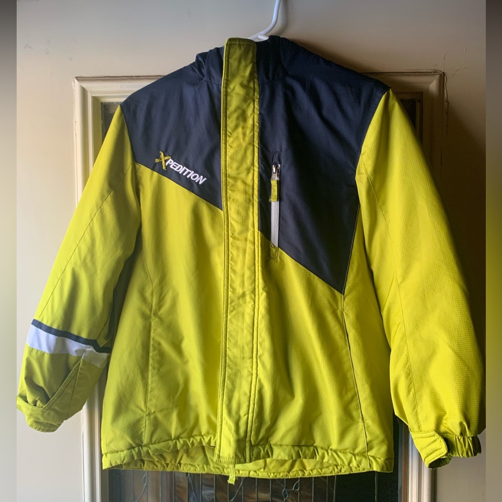 Xpedition Windproof Triple Closure Winter Coat, Bright Colors! Size L 12-l4, EUC